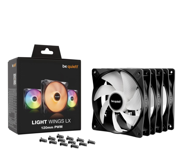 BE QUIET! Light Wings LX 120mm PWM Triple Pack 3x120mm - 1287584 - zdjęcie 4